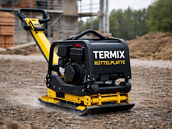 Tremix Rüttelplatte Seitenansicht